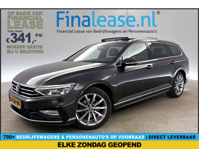 Volkswagen Passat - 1.5 TSI 150PK R-Line DSG Pano LED Virtual Trekhaak ACC Camera Clima Carplay Leder Navi 18&quot;LMV PDC 