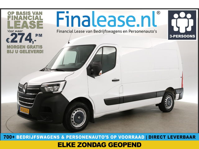 Renault Master - T33 2.3 dCi L2H2 150PK Camera Cruise Carplay LED Airco Navi PDC 3 Persoons Elektrpakket Trekhaak 