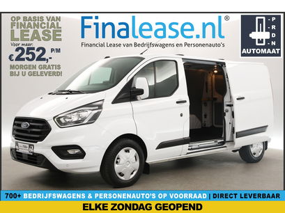 Ford Transit Custom - 300 2.0 TDCI L2H1 Automaat 2xSchuifdeur Airco Camera Cruise Carplay PDC 3 Persoons LED 