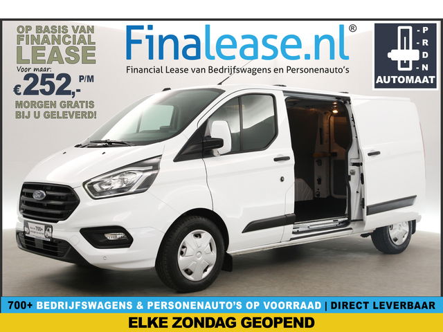 Ford Transit Custom - 300 2.0 TDCI L2H1 Automaat 2xSchuifdeur Airco Camera Cruise Carplay PDC 3 Persoons LED 