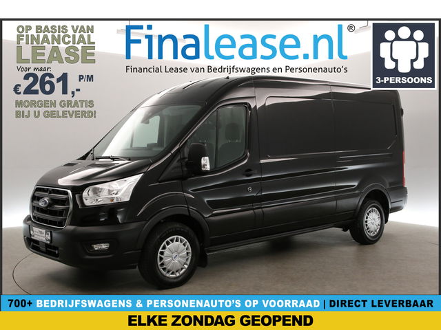 Ford Transit - 2.0 Ecoblue L3H2 Airco Cruise Camera Carplay PDC 3 Persoons LED Trekhaak 