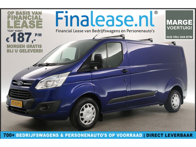 Ford Transit Custom - 290 2.2 TDCI L2H1 | MARGE! | Airco Cruise Camera Trekhaak Navi PDC 3 Persoons 