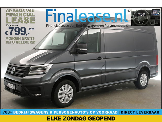 Volkswagen Crafter - 2.0 TDI DSG HIGHLINE EXCLUSIVE L3H3 | FACELIFT MODEL | BPM VRIJ | NIEUW 3000KG TREKHAAK VIRTUAL ADAPTIVE CRUISE LED 140PK CARPLAY 17&quot;LMV 