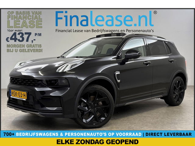 Lynk Co 01 - 1.5 Black Edition 262PK Pano Sfeer LED 360Camera Virtual ACC Memory Carplay Clima Navi PDC 20&quot;LMV 