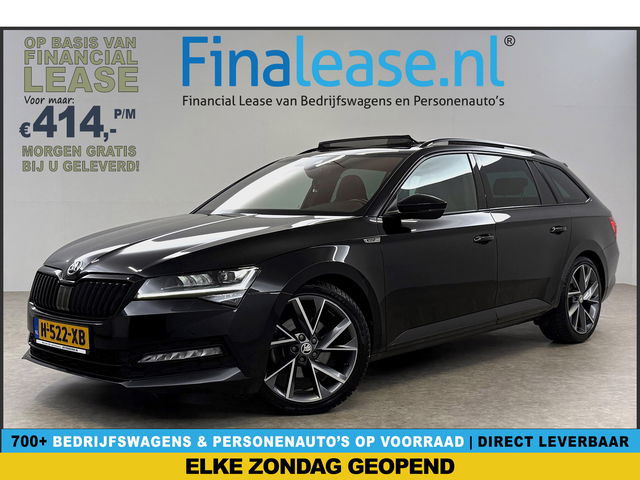 Škoda Superb - 1.5 TSI 150PK ACT Sportline Business Pano LED Sfeer Trekaak Virtual Camera Carplay Memory Clima Cruise Navi PDC 19''LMV 
