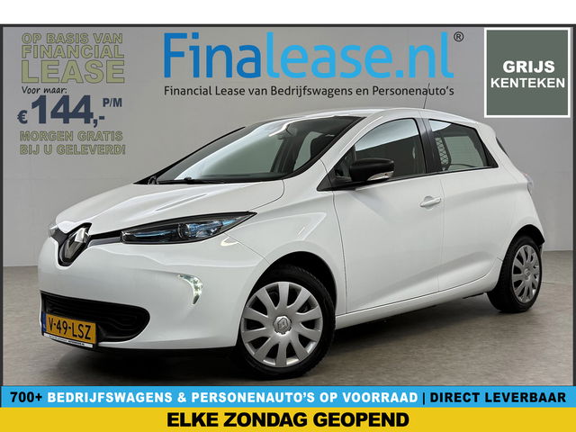 Renault ZOE - Cargo | Huur Accu | 41 kWh Elektrisch | Grijs Kenteken | 2 Persoons Airco Cruise LED Virtual Navi Parkeersensoren 