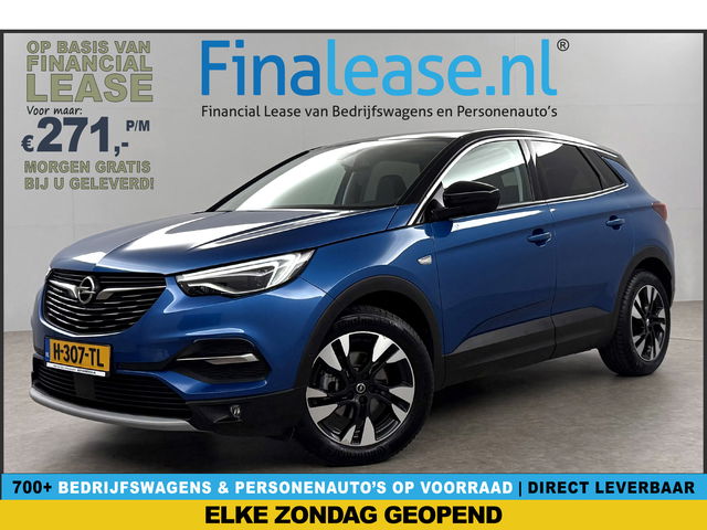 Opel Grandland X - 1.2 Turbo Ultimate Pano LED Camera Carplay Trekhaak Navigatie Clima Cruise 18&quot;LMV PDC 