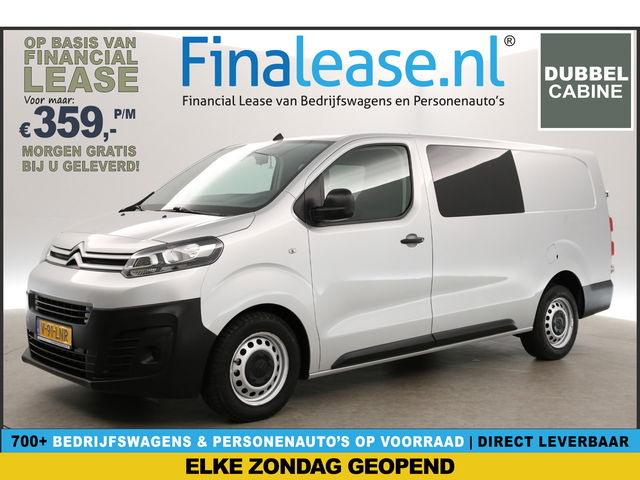 Citroën Jumpy - 2.0 BlueHDI L3H1 | MARGE! | Dubbele Cabine | 5 Persoons | Airco Cruise Carplay Navi PDC Trekhaak 