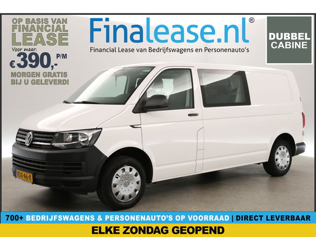Volkswagen Transporter - 2.0 TDI L2H1 | Dubbele Cabine | 6 Persoons | Airco Cruise Carplay Navigatie Elektrpakket 